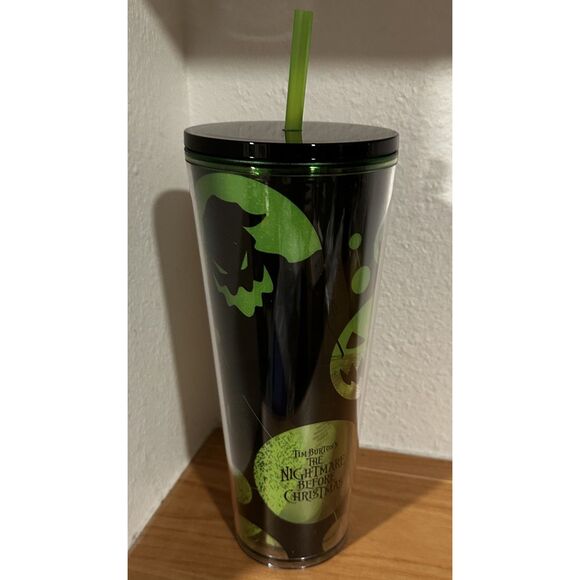Starbucks Tim Burton's The Nightmare Before Christmas Tumbler 24 OZ, NIB - Picture 2 of 6